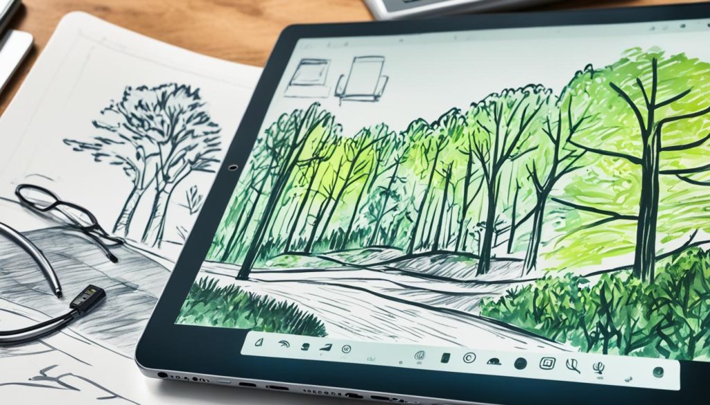 Autonomia de bateria em tablets para desenho