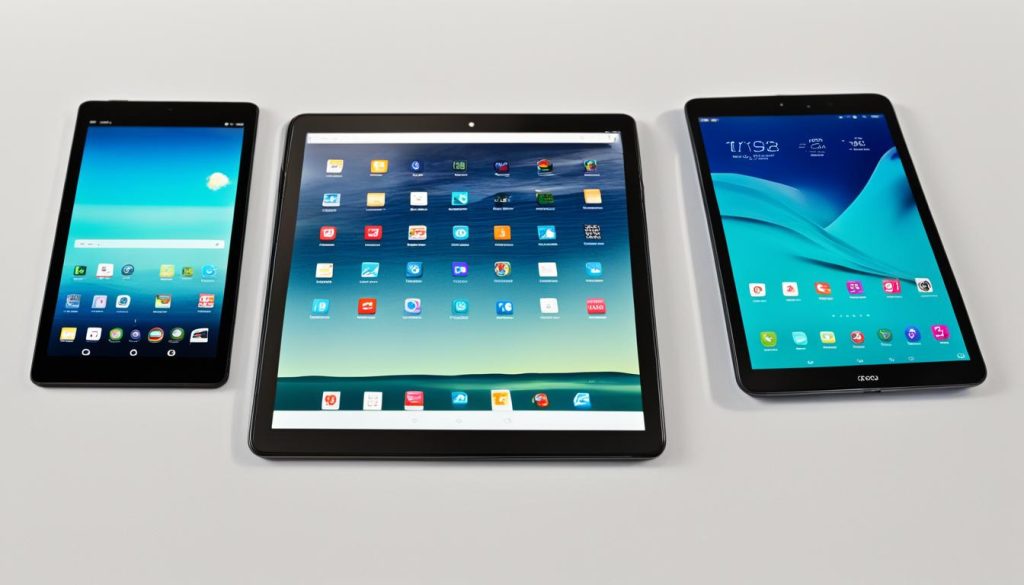 Comparação de tablets