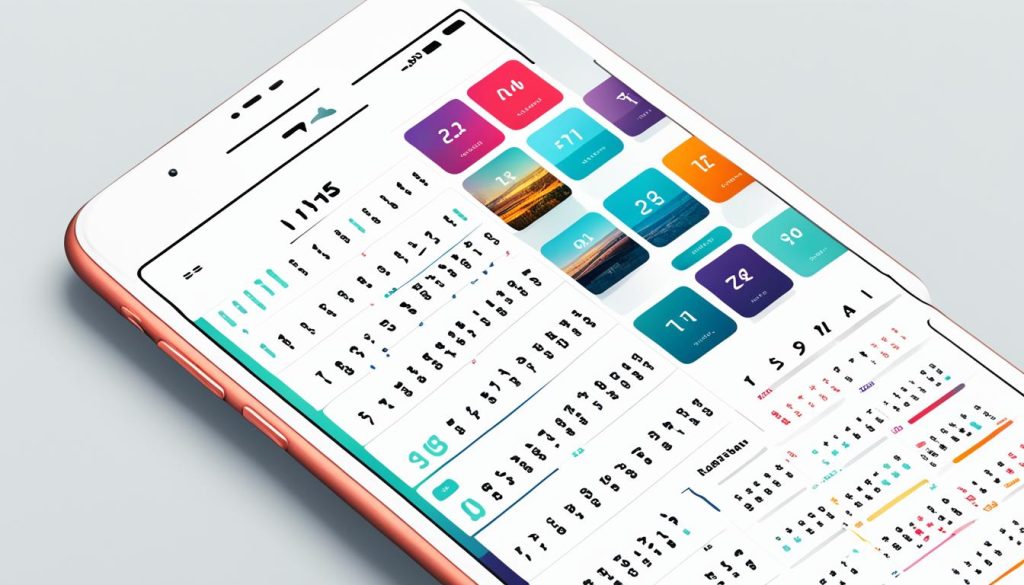 Design de app de calendário Vimcal