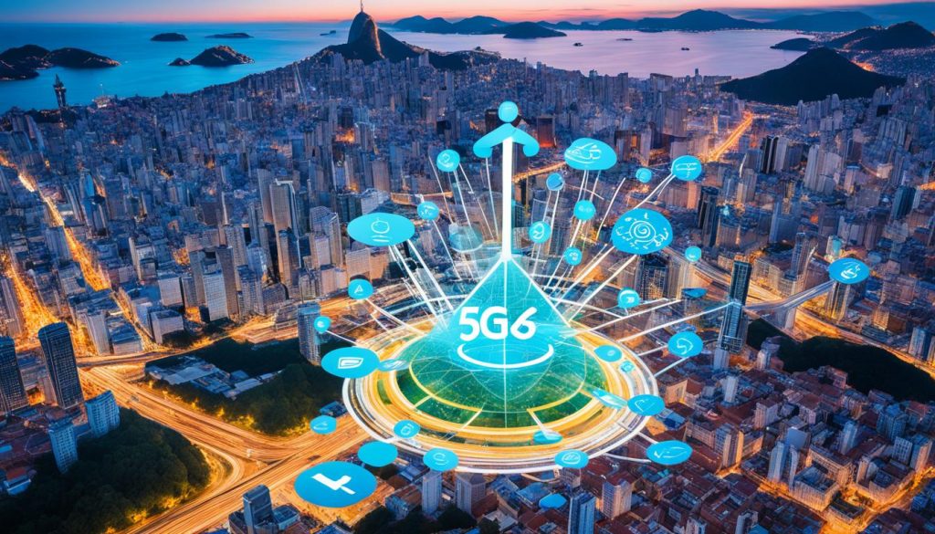 Investimentos em desenvolvimento de redes móveis 5G