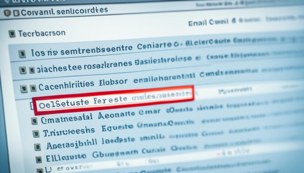 Limpeza de lista de emails