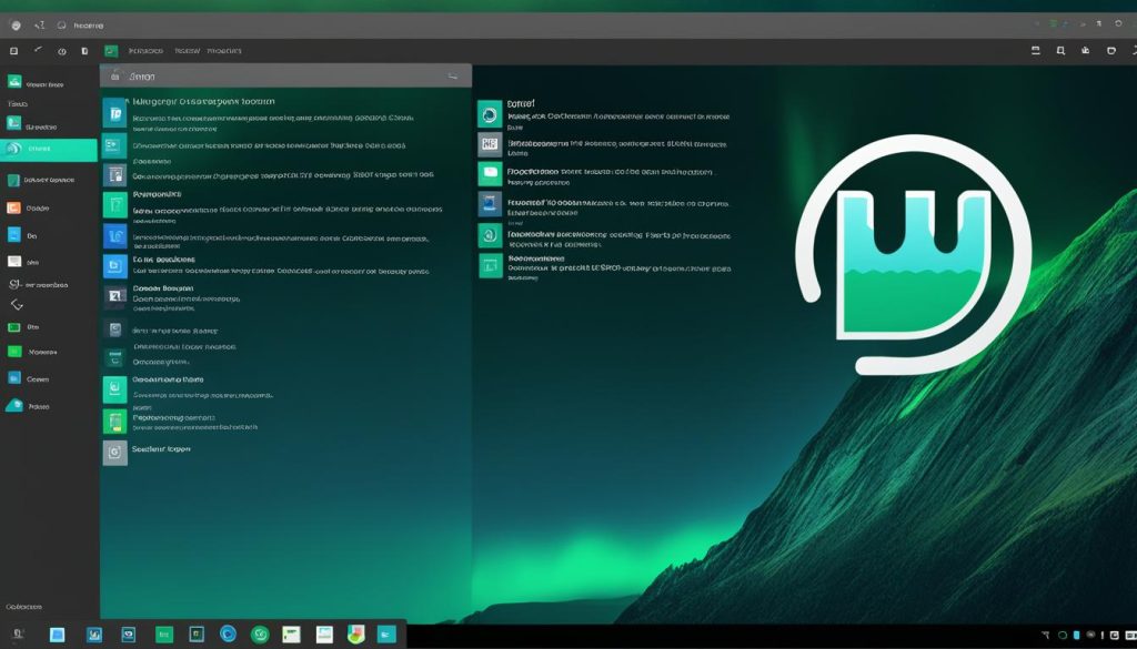 Manjaro Linux Interface