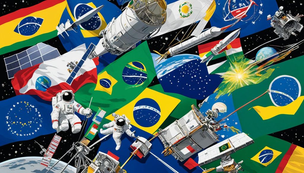 Parcerias internacionais na cooperação espacial