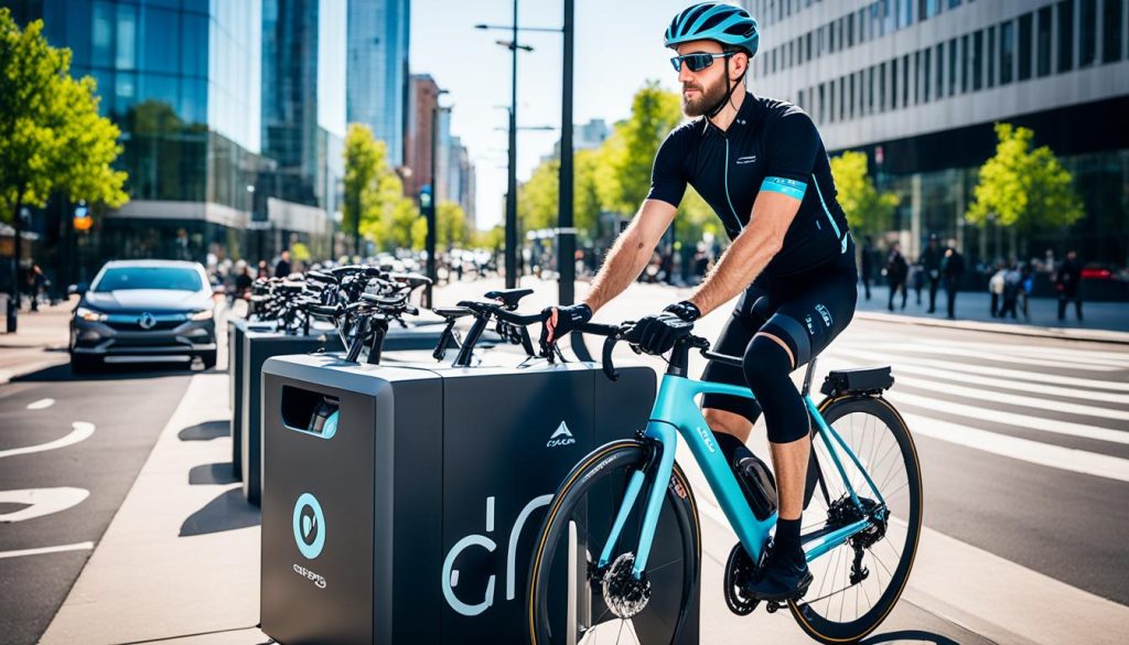 Soluções de transporte e armazenamento para bicicletas no centro