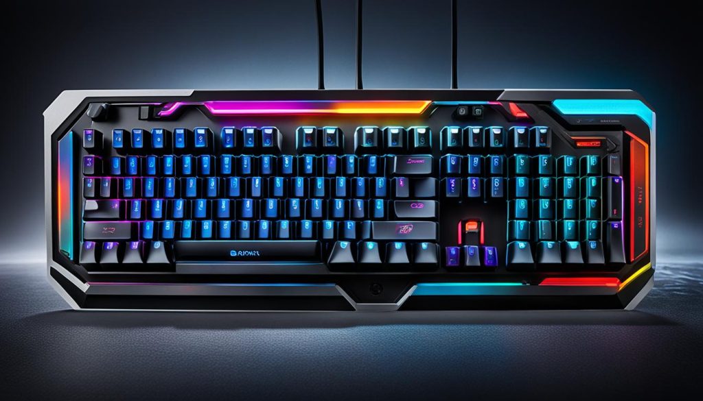 Teclado mecânico RGB