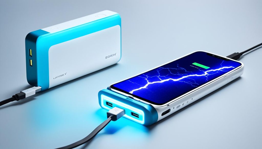 Tecnologia de carregamento rápido em power banks