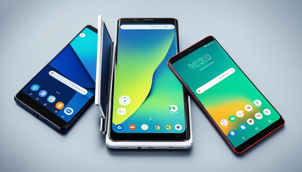 comparação de smartphones dobráveis