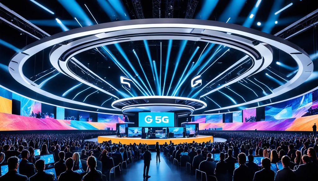 conectividade em eventos ao vivo com 5G