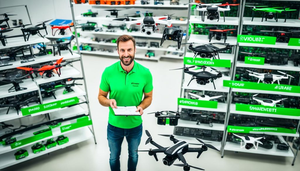 custo-benefício em drones