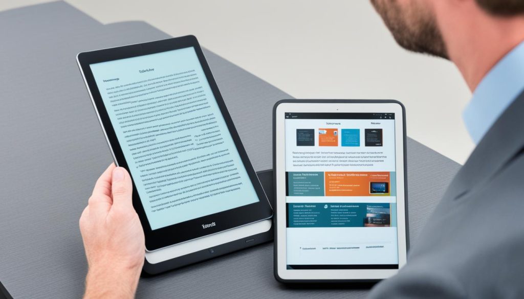 diferenças entre tablets e e-Readers