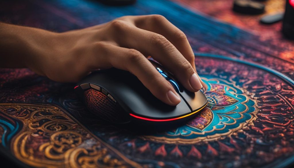 mousepad gamer aprimorando precisão nos jogos