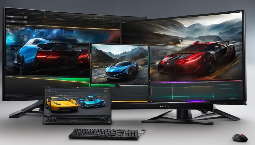 pesquisa de hardware e monitores gamer favoritos